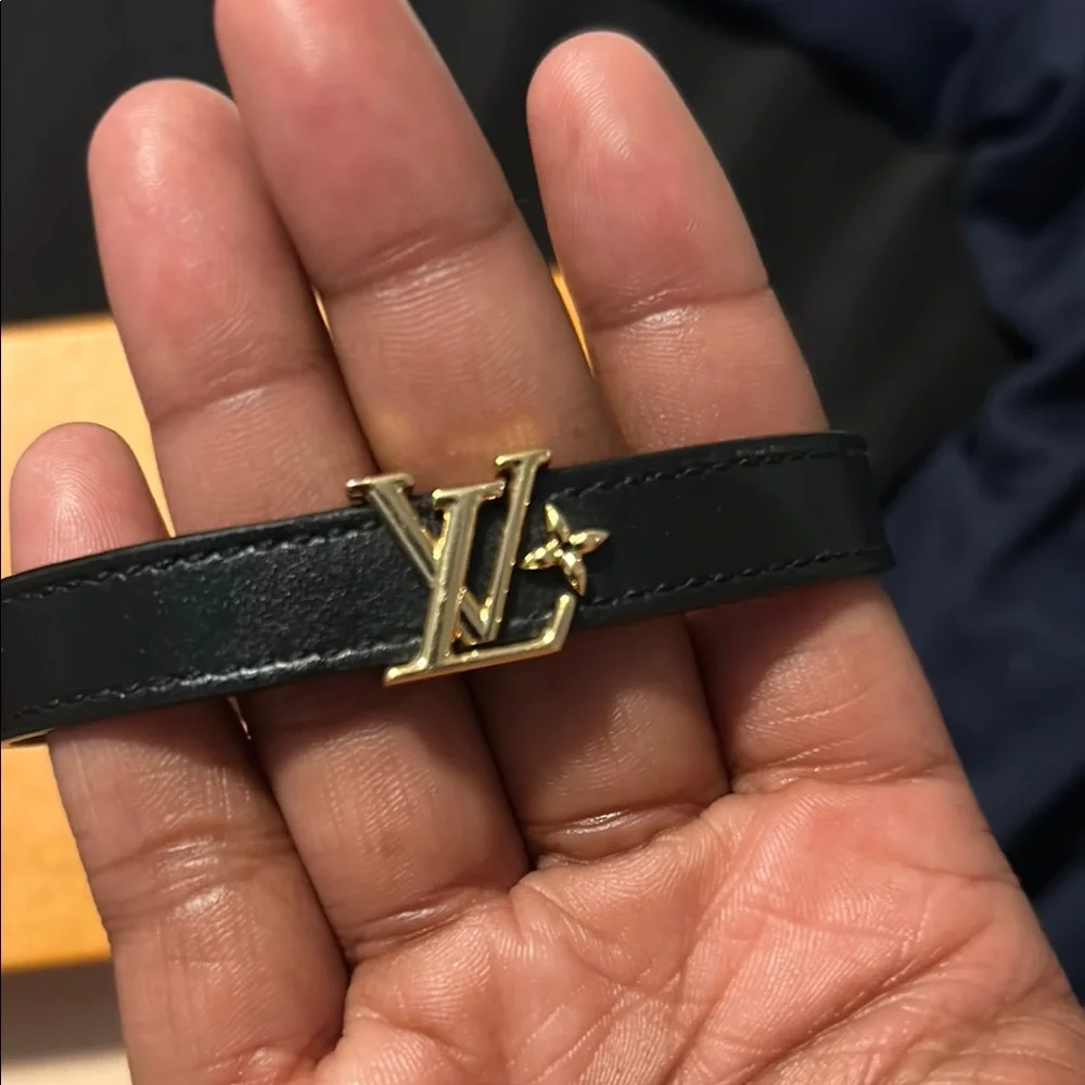 Louis Vuitton Black Leather Bracelet - Picture 2 of 9